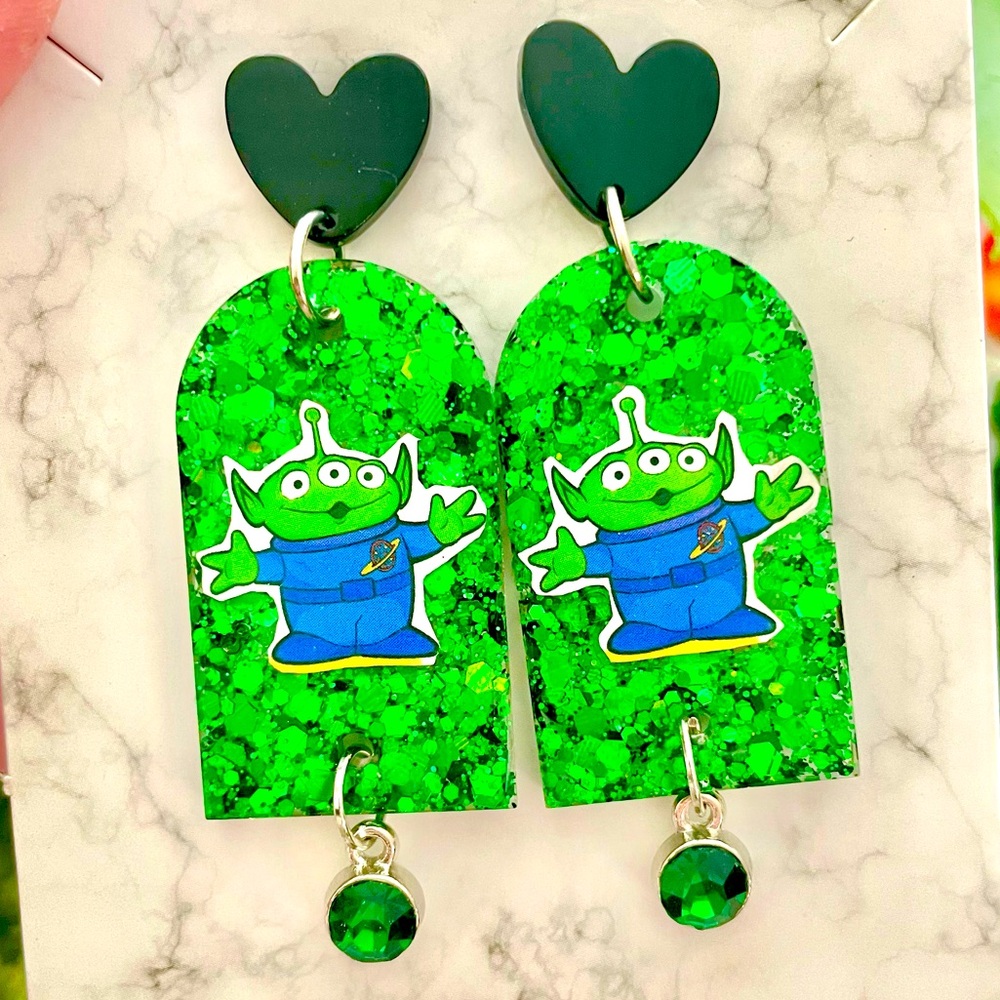 Toy Story Alien Earrings